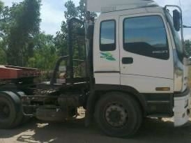 ISUZU DECA 275 HP 6RB1 รถสิบล้อหัวลาก หัวสามใบปัดสภาพสวย เครื่องแน่นแรงดีไม่มีเยิ้ม ภายในสวยครบพร้อม แอร์ พวงมาลัยเพาเวอร์ เบรคทริ๊ปฟี้ ระบบไฟฟ้าระบบไฮดรอลิกส์สภาพดีทั่วคันพร้อมต่อพ่วงพร้อมใช้งาน ช่วงล่างคัชซีสวยมาก ยางสภาพดีประมาณ 70\% พร้อมใช้งาน เอกสารท