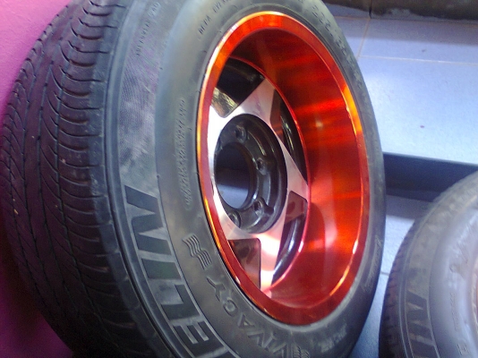 ขายแม็กขอบ15 ออฟลึก6รู พร้อมยาง ขายแม็กขอบ15 ออฟลึก6รู พร้อมยาง