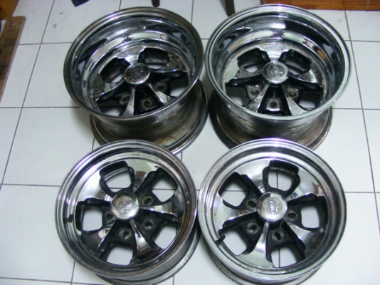 ขายล้ออเมริกัน CRAGAR 15x10นิ้ว,14x6นิ้ว  USA พร้อมยางใหม่!!