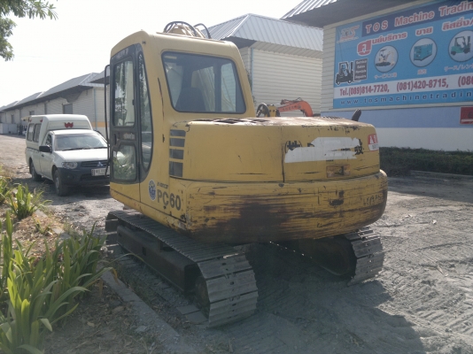 รถขุด KOMATSU  PC60-7 รถนอกนำเข้า มาถึงไทยแล้วครับ ไม่เคยใช้ในไทย ติดต่อ มานะ 085-9049669