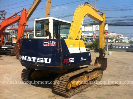 รถขุด PC60-6 บจก.สหสินอีควิปเม้นท์ โทร.081-5851880, 02-5168100-1 www.sahasinequipment.com