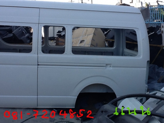 ขายโครงรถตู้ คอมมูเตอร์ หลังคาสูง  สภาพใหม่ สีขาว