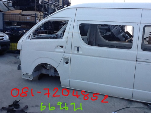 ขายโครงรถตู้ คอมมูเตอร์ หลังคาสูง  สภาพใหม่ สีขาว