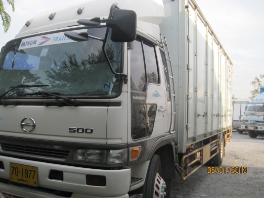 ขายรถบรรทุก6ล้อตู้แห้ง10บาน HINO MEGA 212 HP ปี47วางหัว สมอเงิน ใหม่ รถห้างแท้