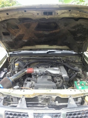 รถบ้าน100\%.NISSAN-FRONTIER ปี2003 2JZ-VVTI เกียร์ธรรมดา-VIGO2.5 ติดก๊าซLPG 2ถัง สนจัยโทรมาคัฟ  TEL.085-7656352  เสี่ยยักษ์  --จรัญ13