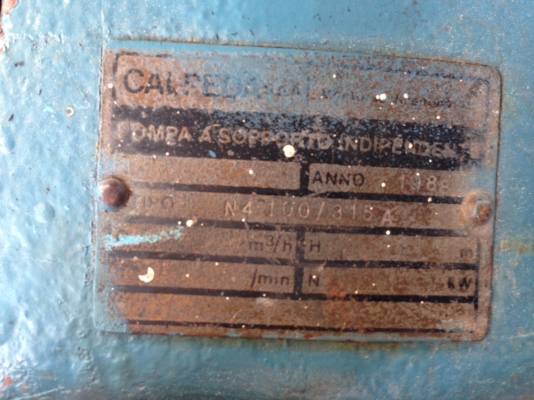 ขายปั้มน้ำ มอเตอร์ VEM 25 HP. 1450 RPM. หัวปั้ม Calpeda ขนาด เข้า 5 นิ้ว ออก 4 นิ้ว สภาพเดิมๆจอดนาน มี 2 ตัวครับ
