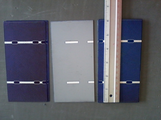 ขาย แผ่น solar cell แบบประกอบเอง เกรด B ราคาประหยัด ถูกกว่าแผ่นเกรด A เยอะมาก