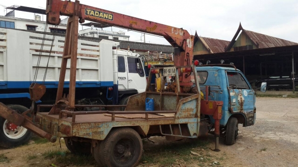 ขายด่วนรถ6ล้อTLเครือง110แรงติดเครนTADANO3ตันรถยก