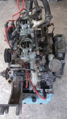 ขายเครื่องยนต์ subaru1600 คาร์บูคู่