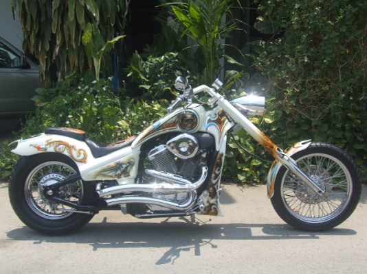 STEED 400 customs แต่งใหม่หมดทรงLOWRIDER สพม.