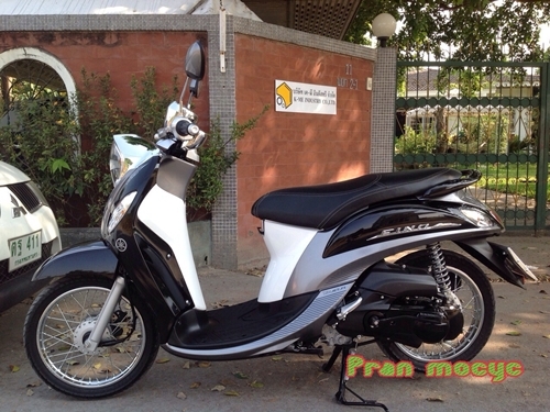 ขายyamaha fino fi สีดำเทาขาว  ปี2013