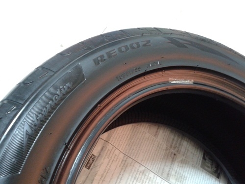 ยางซิ่ง,195/55R15 Bridgestone RE002 ปี12 สี่เส้น 4,500