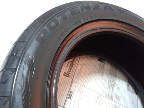 ยางซิ่ง,195/55R15 Bridgestone RE002 ปี12 สี่เส้น 4,500