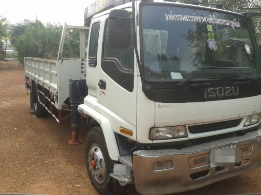 ขาย1,150,000รถบรรทุกหกล้อlsuzu 195 ติดเครน 5 ตัน 3 ปอก  ท้องวี รถห้างแท้ 081-2995537 K.อู้ด