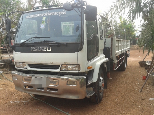 ขาย1,150,000รถบรรทุกหกล้อlsuzu 195 ติดเครน 5 ตัน 3 ปอก  ท้องวี รถห้างแท้ 081-2995537 K.อู้ด