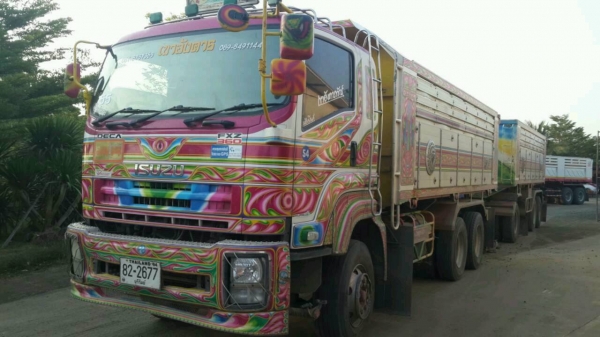 ขาย Isuzu DECA 360 ปี 54 พ่วงเเม่ลูก ลูก 3 เพลา รถสวย  ราคา 3,000,000 โทร 087-9666599 คุณหนาม