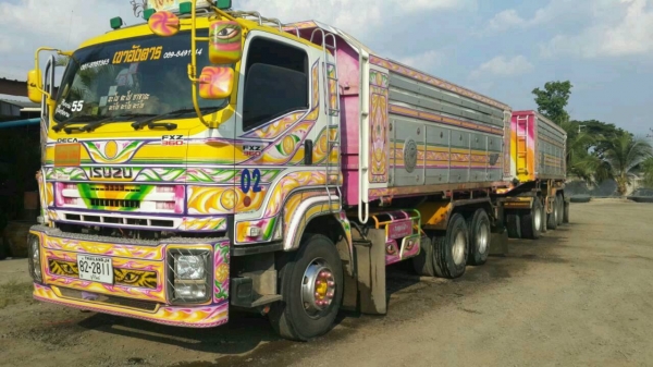 ขาย Isuzu DECA 360 ปี 54 พ่วงเเม่ลูก ลูก 3 เพลา รถสวย  ราคา 3,000,000 โทร 087-9666599 คุณหนาม