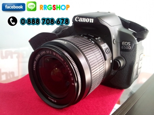ขายกล้อง Canon 650D พร้อมเลนส์ Kit สภาพดี ใหม่