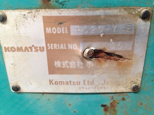 รถขุด Komatsu PC20-7E #42986 พร้อมตรวจสภาพ นำเข้าเองจากญี่ปุ่นค่ะ