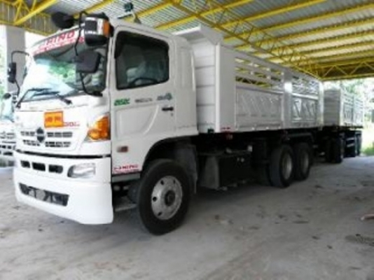 ขายดาวน์ รถบรรทุก 22 ล้อ พ่วงแม่-ลูกดั๊มพ์ ยี่ห้อ HINO MEGA FM2P  380 แรงม้า ปี 2558       *จะวางดาวน์ 600,000 บาท ก็ได้*