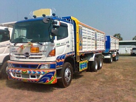 ขายดาวน์ รถบรรทุก 22 ล้อ พ่วงแม่-ลูกดั๊มพ์ ยี่ห้อ HINO MEGA FM1A  344 แรงม้า ปี 2558       *จะวางดาวน์ 600,000 บาท ก็ได็*