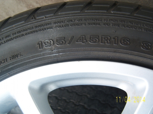 แม็กมาสด้า2พร้อมยาง 195 45 16 1ชุดปี11