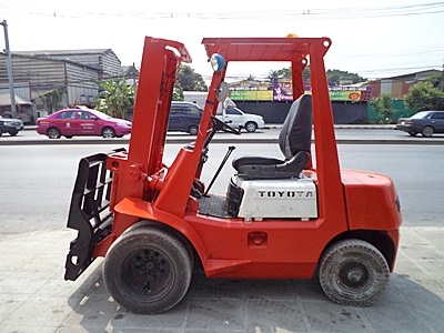 ขายรถยกโตโยต้า 2.5 ตัน เครื่องเบนซิน  งาเทด้ำ เสาสูง 3 เมตร ล้อหน้าคู่   พวงมาลัยเพาเว่อร์  นำเข้าจากญี่ปุ่น ใช้งานได้ทันที ราคา190000