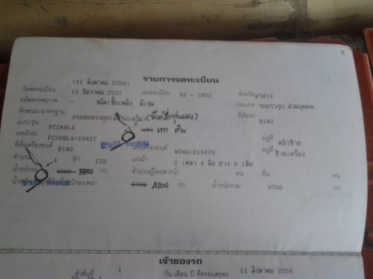ขาย HINO FC 120 แรงม้า