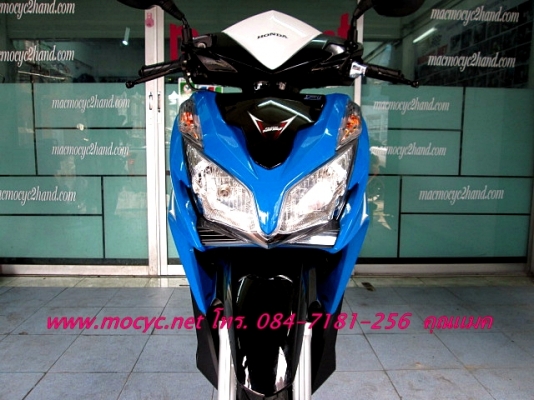 CLICK 125 i สีนํ้าเงินดำ รถเดือน ส.ค.ปี 56 ลายใหม่ล่าสุด ไมล์ 2900 โล แถมฟรี เสื้อ และหมวกกันน็อก 37900