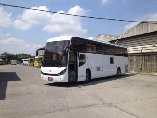 รถบัส 12ม. DIESEL แชสซีนำเข้า ต่อบ้านโป่งและเชิดชัย เบรคแห้ง รีทาดเดอร์