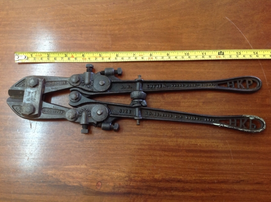 ขายกรรไกรตัดเหล็ก หัวน๊อต โบราณ อายุ 106 ปี ( Jan 12, 1909 ) เหล็กดีปากคมมาก