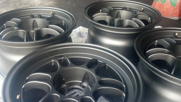 Rpf1 ขอบ 15 กว้าง 8 สีเทาดำ 4 รู 100 ราคา 8400