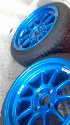 RF1 15 กว้าง 8 ออฟ 25 ขนาด 4 รู 100 ยางปี 13 ราคา 12800