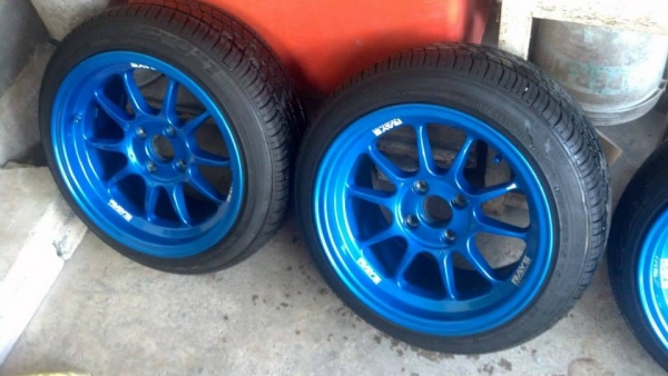 RF1 15 กว้าง 8 ออฟ 25 ขนาด 4 รู 100 ยางปี 13 ราคา 12800