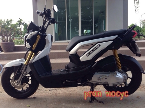 ขายมอเตอร์ไซค์มือสอง zoomer-xสีขาว ปี2556