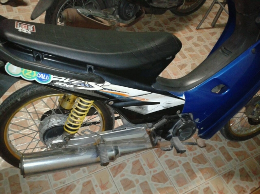 ขาย เวฟ 100 สีน้ำเงิน ดิสหน้า รถปี 2547 เจ้าของมือเดียว เล่ม เอกสารพร้อมโอน ราคาต่อรองได้