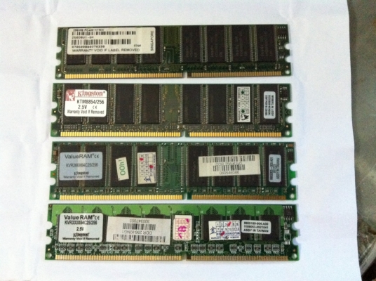 ขาย แรม DDR256 ใช้งานปกติ มี 4 ตัว ตามภาพ ตัวละ 99 เอาหมด 4 ตัว 350 สามพราน นครปฐม