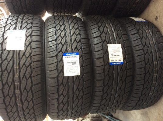 ยางFalken tz05 ขอบ20 265 50 20. ยางญี่ปุ่นถูกๆเหลือ1ชุดสุดท้ายครับ