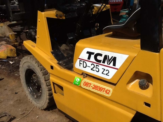 ขายรถโฟล์คลิฟ TCM ไม่มีเอกสาร ขนาด 2.5 ตัน