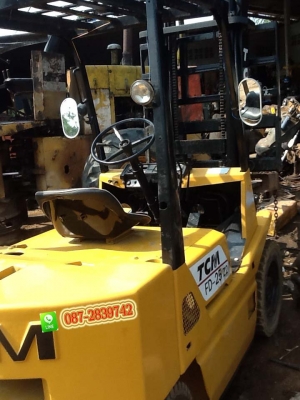 ขายรถโฟล์คลิฟ TCM ไม่มีเอกสาร ขนาด 2.5 ตัน