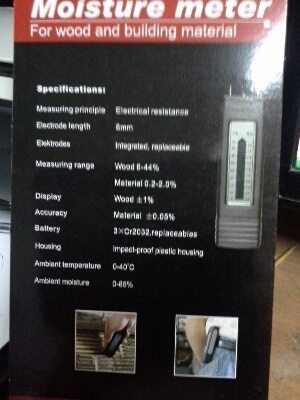 Moisture Meter เครื่องวัด ความชื้นไม้