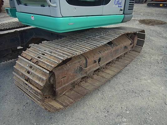 ขายรถแบคโฮเก่าญี่ปุ่น Kobelco SK115SR-1E (YV02) มาถึงที่ร้านแล้วครับ