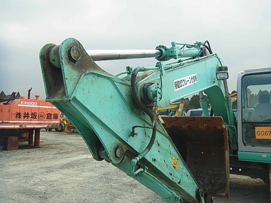 ขายรถแบคโฮเก่าญี่ปุ่น Kobelco SK115SR-1E (YV02) มาถึงที่ร้านแล้วครับ