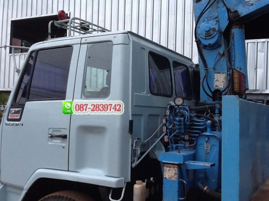 ขายรถ 6 ล้อ ท้ายลาดขนาดใหญ่ ติดเครน TADANO 3 ตัน ยี่ห้อ ISUZU