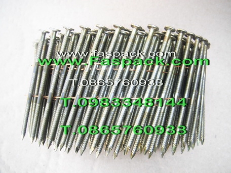 ตะปูม้วน ตะปูเกลียว แบบเกลียววงแหวน ยิงไม้สนนอก สนแคนาดา สนนิวซีแลนด์ ไม่รูด ไม่ถอน ยึดไม้เนื้ออ่อนได้ดี T.0983348144/0865760933