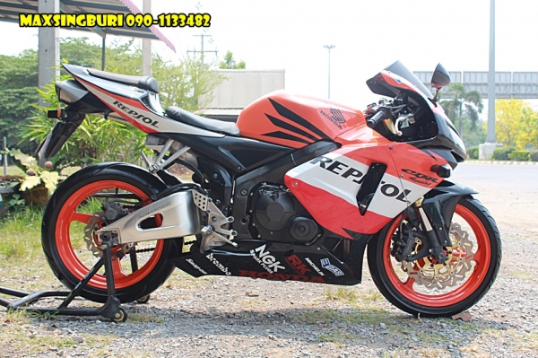 แม็กสิงห์บุรี//HONDA CBR600RR ปี2005 ลาย REPSOL สภาพสวย ทะเบียนพร้อมโอน 195000 ด่วน