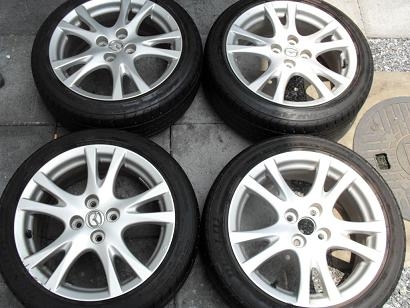 ขายแม็ก mazda2+ยาง DUNLOP SPORT2050 ปี12(1ชุด) 195-45-16 ราคา 5,800