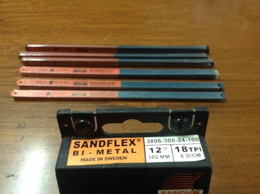 ขายใบเลื่อยตัดเหล็ก SANDVIK 12" 18 TPI , SANDFLEX SUPER HSS BI-METAL