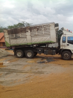 ISUZU FXZ23NZH24 10ล้อดั้ม 320แม็คโลด ปี*2551 มีระบบลาก รถสวย บรรทุกปาร์ม...