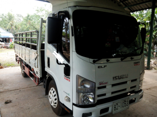 ขายดาวน์รถ 6 ล้อรั้วกระบะคาร์โก้ ISUZU NMR 130 แรงม้าปี 2555 รถวิ่ง 68744 กิโลเมตร ขายดาวน์ 280000 ผ่อนต่อ 17400 X 27 = 469800 ราคารวม 749800